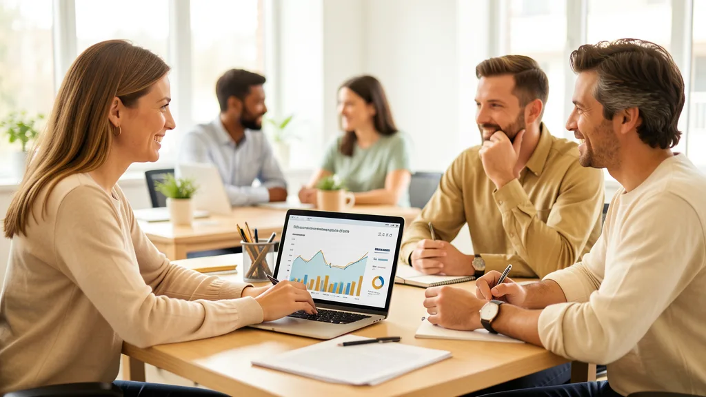 Small business owner meeting with an AI consultant to discuss practical AI systems