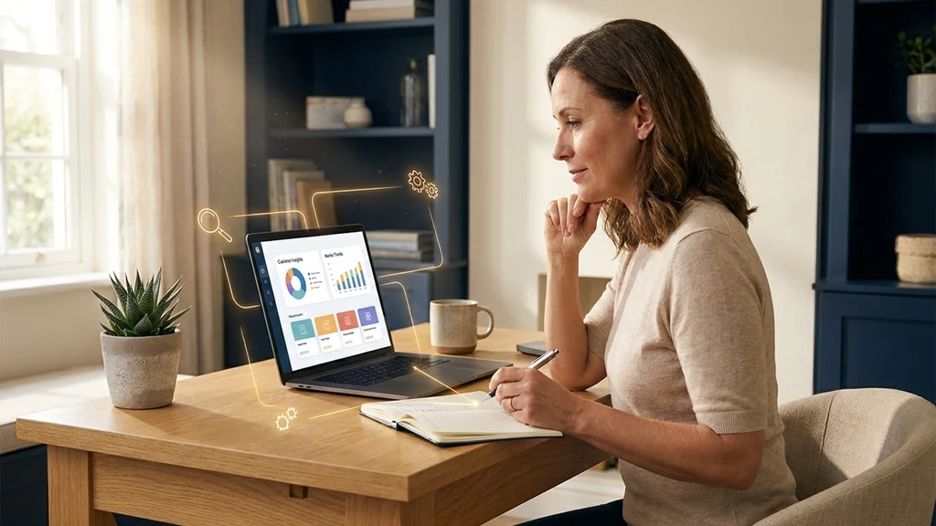 Market research tools dashboard for a small business strategy article