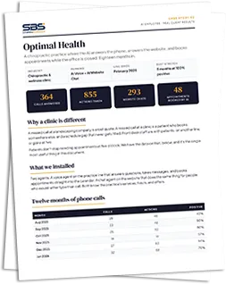 Optimal Health AI Receptionist Case Study 